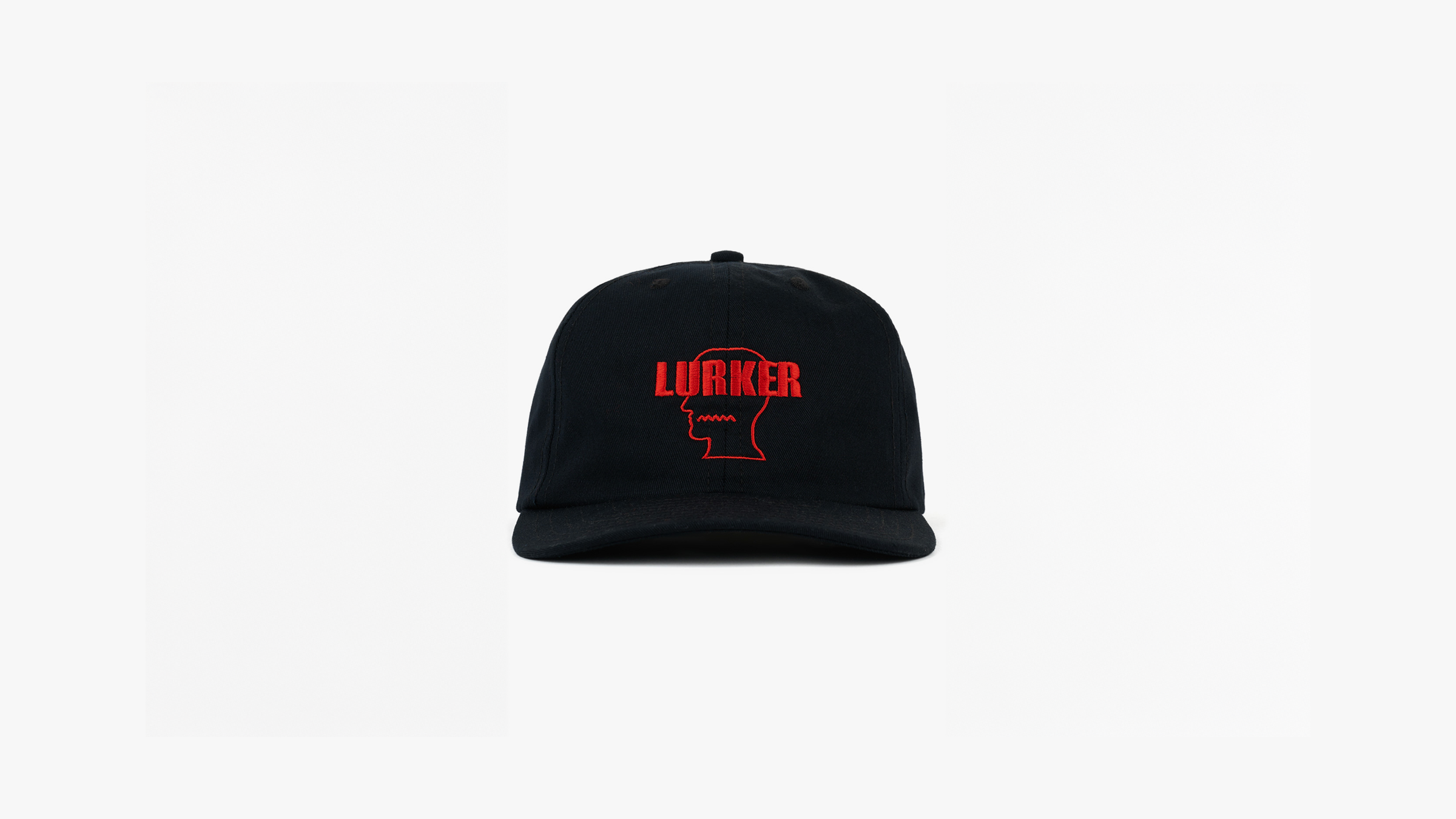 MUBI LURKER Black and Red Baseball Cap 